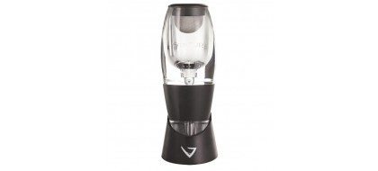 VINTURI V1010 aerators / ieliešanas ierīce sarkanvīnam ar pamatni pilienu uztveršanai melnā krāsā