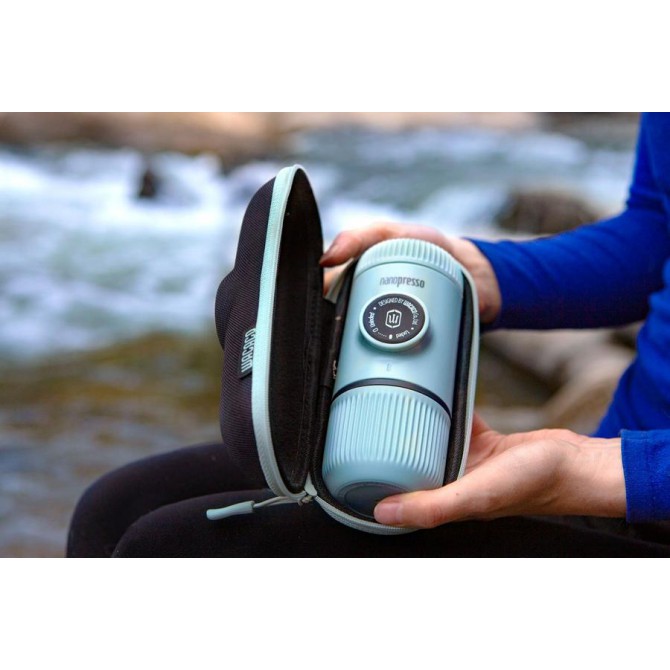 WACACO NANOPRESSO ARCTIC BLUE + Case kafijas automāts