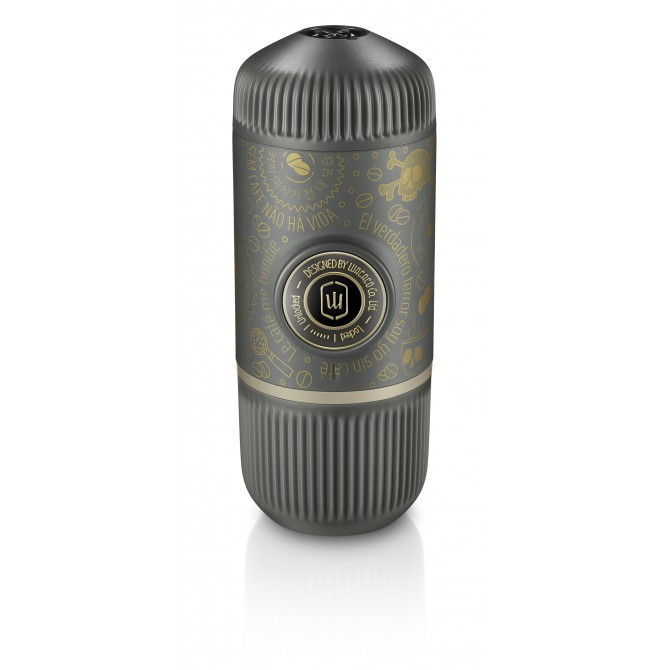 WACACO NANOPRESSO DARK SOULS GREY + Case ground coffee maker