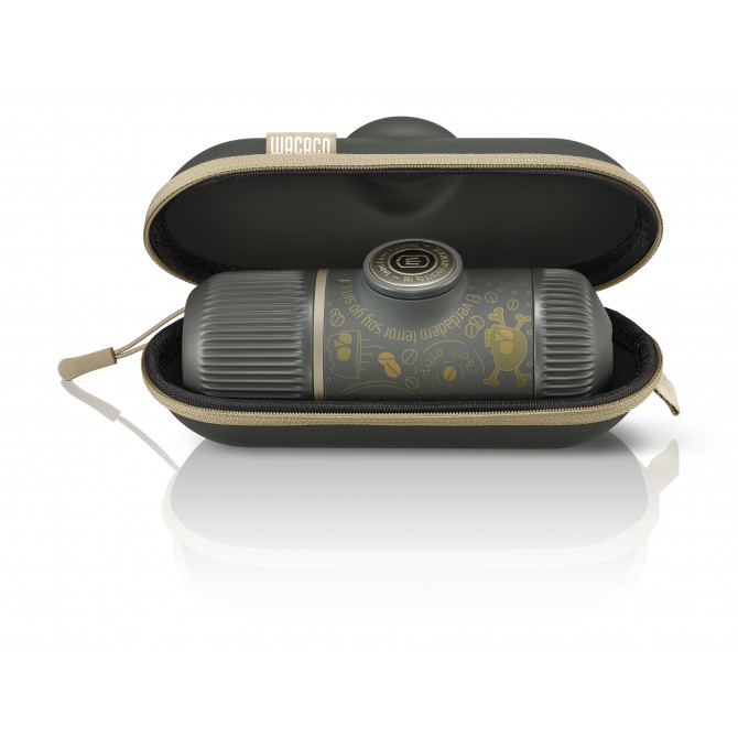 WACACO NANOPRESSO DARK SOULS GREY + Case kafijas automāts