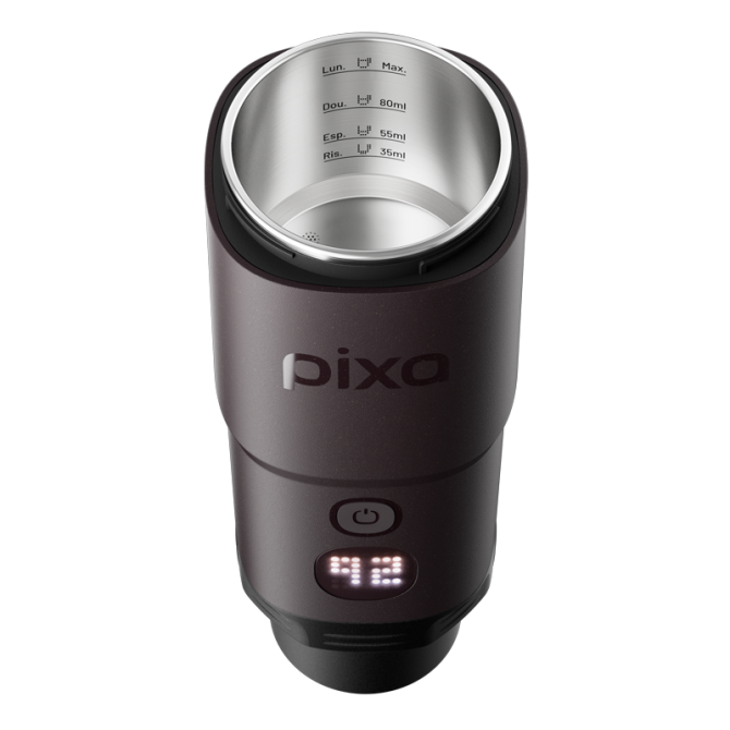 WACACO PIXAPRESSO elektrisks espresso automāts, dark burgundy