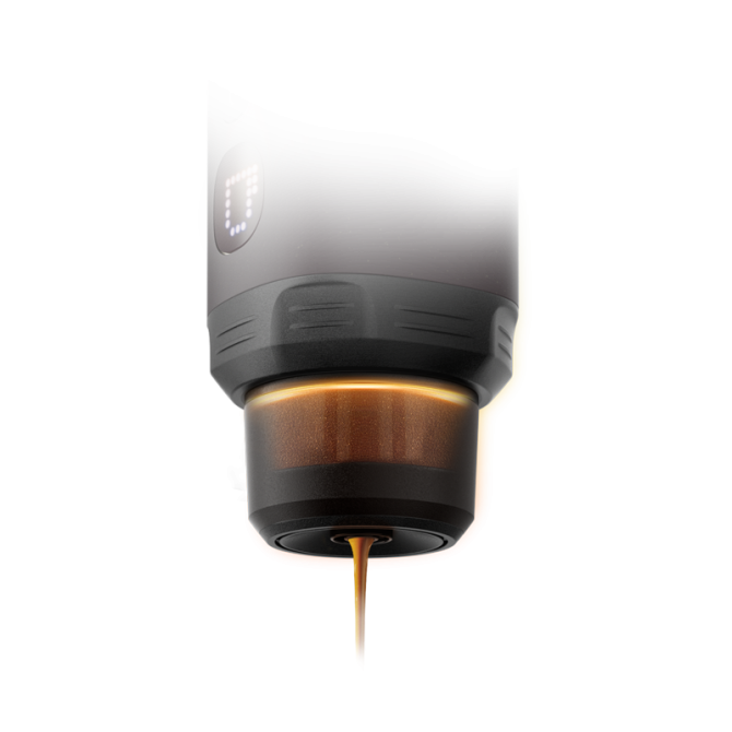 WACACO PIXAPRESSO elektrisks espresso automāts, dark burgundy