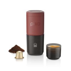 WACACO PIXAPRESSO elektrisks espresso automāts, tuscan red