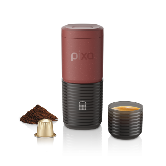 WACACO PIXAPRESSO elektrisks espresso automāts, tuscan red