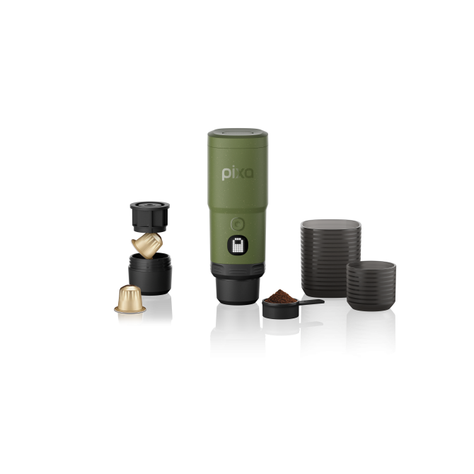 WACACO PIXAPRESSO elektrisks espresso automāts, olive green