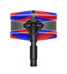 Īpaši manevrējams Fluffycones™ tīrīšanas uzgalis. Izgaismo un pēc tam satīra lielus gružus un smalkus putekļus no cietajiem grīdas segumiem. 